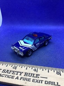 Matchbox Ford Ltd Blue Police Car Unit 22 Die Cast Toy Car Vintage 1987 mint
