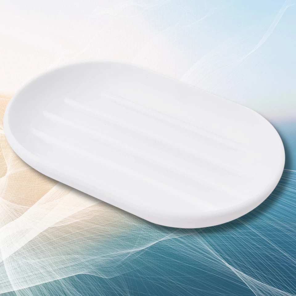 Umbra Touch Dish for Bathroom-Contemporary, Practical Molded Oval Soap Bar - Image 1 of 4