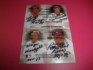 RARE 1993 Ted Williams Card Co. AAGPBL 4 AUTO one card League Of Their Own - Bild 1 von 2