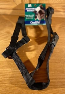 New! OMNIPET Adjustable Pet Harness Black Size Medium Easy On Easy Off - Picture 1 of 12
