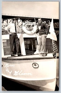 RPPC Glenn Marquette Wisconsin Dells Boat PostCard - M2 - Picture 1 of 2