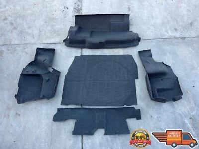 1987-1993 BMW E30 325i CONVERTIBLE TRUNK TRIM PANEL CARPET COVER LINER SET OEM - Image 1 of 4
