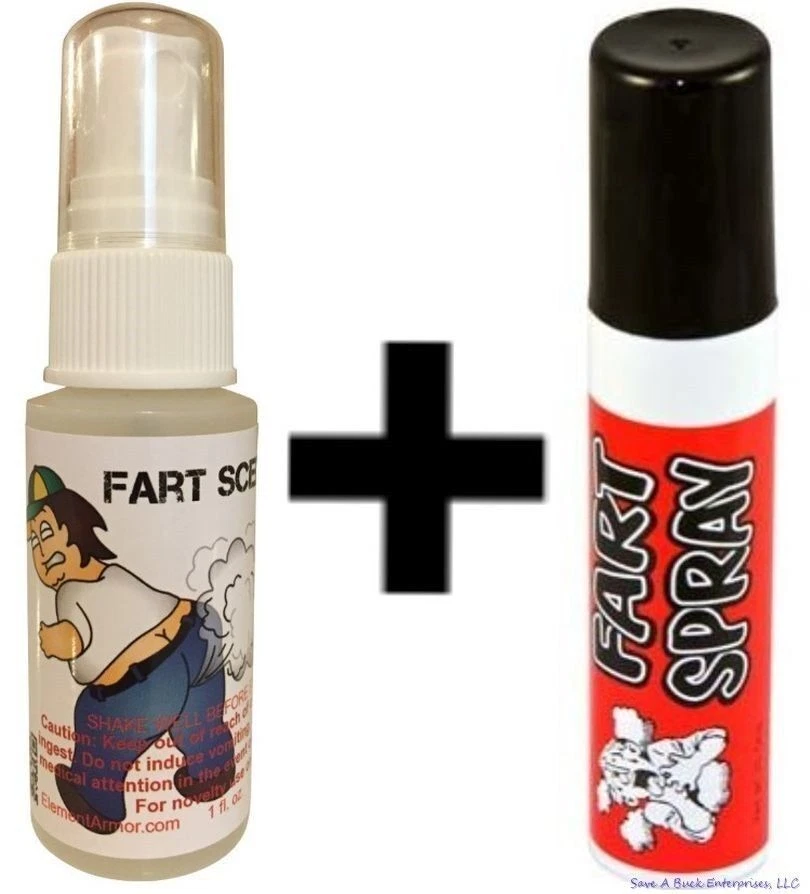 FART SPRAY SET 1 Fart Ass Scent Spray Liquid Mister + 1 Fart Spray Can ~ COMBO SET