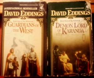 2 DAVID EDDINGS Paperbacks - Guardians of The West Demon Lord of Karanda - Picture 1 of 1