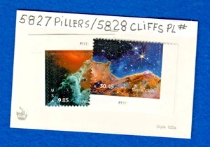 Pillers 5827 & Cliffs 5828 with Pl#sP1111 MNH Ships TRACKING - Picture 1 of 1