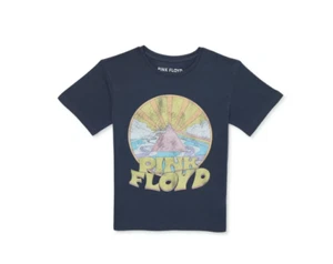 Wonder Nation Girls Short Sleeve Graphic T-Shirt Pink Floyd Gray Size XS NEW - Picture 1 of 2