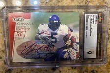 2001 SAGE - Autographs Red A44 LaDainian Tomlinson /999 (AU, RC) CSG 9
