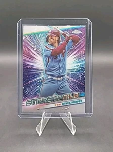 2024 Topps Series 1 Chrome Stars of MLB Bryce Harper #CSMLB-14 Phillies - Picture 1 of 2