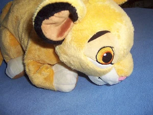 Stofftier weich PLÜSCH König der Löwen SIMBA 14 Zoll Disney Spielzeug Kuscheltier Original Fußflicken - Bild 1 von 6