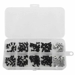 RC Hobby Gift Allen Key Hex Drive Flat Button Head Screws Washers 180pcs Box Set - Picture 1 of 6