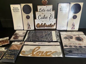 Engagement Love wedding party venue decor Navy Gold  E1 - Picture 1 of 12