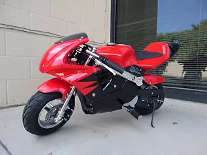 High Performance Honda clone 4 Stroke 40cc Red Pocket Bike Mini Bike - Picture 1 of 11