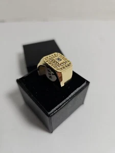 Man Ring Gold Laminate Jewelry Size 12 - Picture 1 of 5