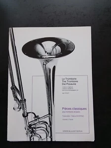 PARTITION -  Pièces classiques pour trombone et piano - Volume 3 - P. SCIORTINO - Imagen 1 de 2