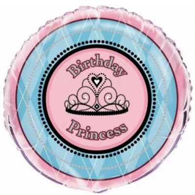 Princesa Tiara Hada Unicornio Arco Iris Dash 18" Lámina Mylar Feliz Cumpleaños Globos Foto 1 de 4