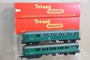 TRIANG R156 R225 BR GREEN SOUTHERN SUBURBAN EMU LOCOMOTIVE 2 CAR SET 1od - Picture 1 of 8