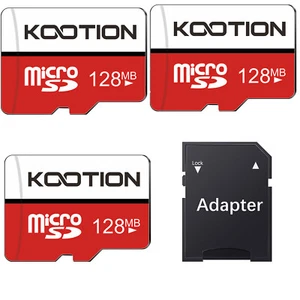 Tarjeta Micro SD Kootion 128 MB 3 PIEZAS Tarjeta TF Tarjetas SD Clase 4 Tarjeta de Memoria con Adaptador - Imagen 1 de 13