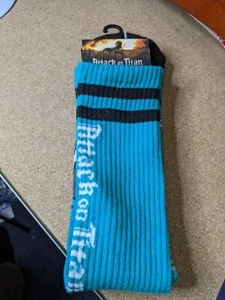 Attack On Titan AOT Erin OSFM Green Anime Athletic Crew Socks - Picture 1 of 5