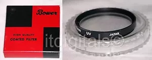 Bower 52mm UV Lens Glass Protector Safety Filter Guard Genuine Original Japan  - Picture 1 of 3