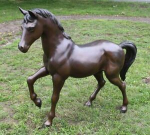 Bronzeskulptur Pferd Pony FohlenDekoration für Heim und Garten