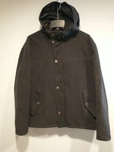 Woolrich Anthrazit Herren Größe M Wollmischung Jacke Grau Reißverschluss Druckknöpfe - Bild 1 von 12