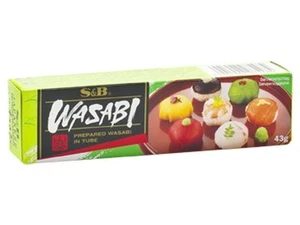 Pasta de wasabi tubo muy picante 43 g sushi verde Japón rábano picante Wasabi S&B - Imagen 1 de 2