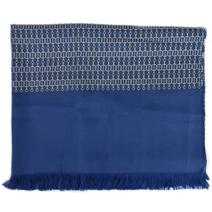 HERMES 100% Silk Scarf Navy - Picture 1 of 15