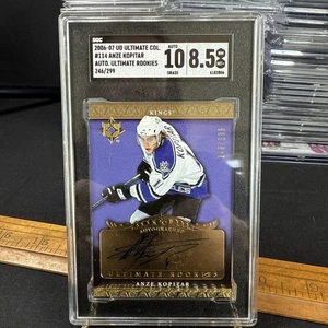 2006-07 Ultimate Collection Rookies /299 Anze Kopitar Rookie Auto 10 RC SGC 8.5 - Picture 1 of 2