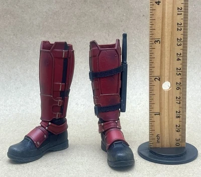 1/6 Hot Toys 12" figure Xmen MMS347 Deadpool Movie Combat Boots Knife Set - Image 1 of 4