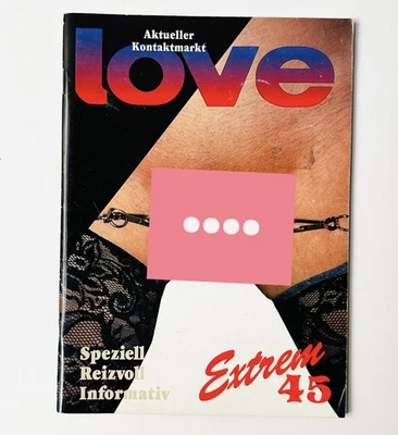 ZBF Love Extrem No 45 Nude Akt Sexy Vintage Zeitschrift Erotic Magazine - Bild 1 von 4