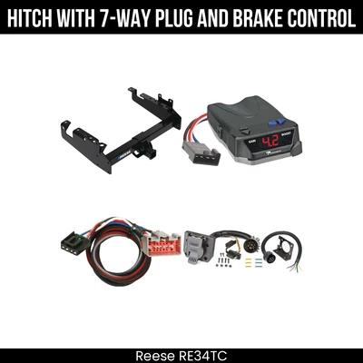 Paquete de remolque de enganche + control de freno para Ford F-350 F-550 F-450 Super Duty CC nuevo 19-25 Foto 1 de 4