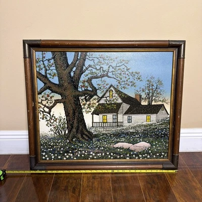 H. HARGROVE SERIGRAPH ON CANVAS Vintage 1970,s #4 - Image 1 of 4