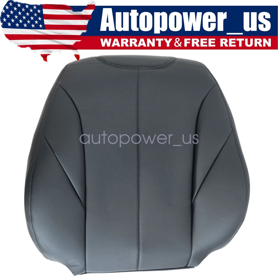 Cubierta de asiento de cuero negra para BMW F30 335i xDrive 2012-2018 para pasajero delantero Foto 1 de 4