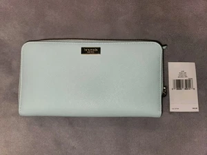 Kate Spade Neda Newberry Lane Zip Around Wallet Mint Green - Picture 1 of 7
