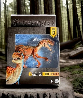 Hammond Collection Jurassic World Park Rebirth Velociraptor Tiger True FX Figure