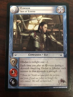 LOTR TCG 14R3 (Expanded Middle-Earth) - Elrohir - NM - Image 1 of 4