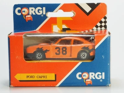 Vintage Corgi Juniors Ford Capri Zakspeed Orange No.38 Blue Box - Image 1 of 4