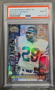 1995 BOWMAN'S BEST MIRROR IMAGE MARSHALL FAULK / TONY BOSELLI #2 GRADED PSA 8 - Picture 1 of 4