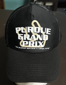 Purdue Grand Prix SnapBack Hat. Black Sport-Tek NWOT - Picture 1 of 3