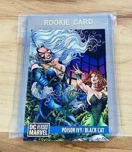 1995 Marvel Versus DC Comic Trading Card Poison Ivy vs Black Cat #88 Rare Mint - Imagen 1 de 2