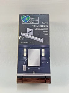 Soporte de papel higiénico cromado Gatco - Dispensador de pañuelos de baño montado en la pared - Imagen 1 de 4