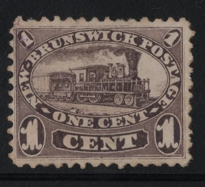 #6a  New-Brunswick Canada mint no gum well centered - Image 1 of 2