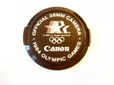 Canon FD 52mm 1984 Official 35mm Olympic Games lens cap 110 - Image 1 of 3