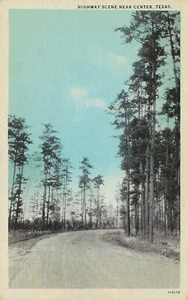 Postcard Texas Center Highway Scene Shelby County c1915-20s NrMINT Unused - Picture 1 of 1