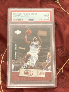 2005 Upper Deck Rookie Debut Lebron James #15, Graded PSA 9 Mint - Picture 1 of 2