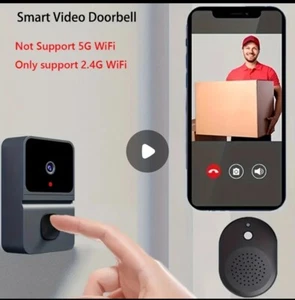 Smart Türsprechklingel mit Wifi, 1 Stück Drahtloses Wifi-Smart-Visuelles... - Bild 1 von 5