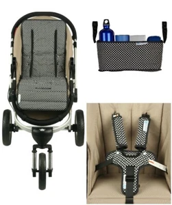 Keep Me Cosy® Pram Organiser + Pram Liner & Harness Covers - Ink Spot - Picture 1 of 10