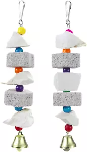 Bird Beak Trim Cuttlebone Calcium Stone Lava Block Chew Toy Grinding Teeth Natur - Picture 1 of 12
