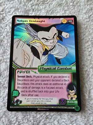 DBZ Dragon Ball Z FOIL Saiyan Onslaught 106 CCG Limited Buu Saga MP Score - Image 1 of 4