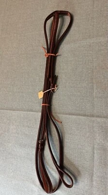 New Horse size No Brand Standing Martingale Brown Leather Round Raised - Image 1 of 4